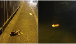 Hai cô gái trẻ bất ngờ để lại dép trên cầu, gieo mình xuống sông Sài Gòn tự vẫn