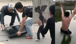 Xôn xao việc nam thanh niên đập tivi ăn mừng chiến thắng của U23 Việt Nam