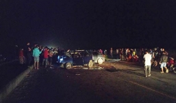 Một công an tử vong tại chỗ sau tai nạn ô tô liên hoàn