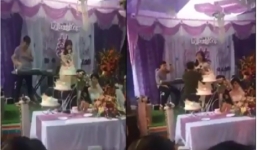 Tiết lộ danh tính cô gái lao lên sân khấu đám cưới kể khổ