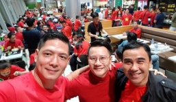 Clip: Bình Minh và dàn sao Việt hào hứng bay sang Trung Quốc lúc 4 giờ sáng để kịp cổ vũ U23 Việt Nam