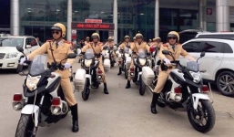 Cận cảnh dàn xe đặc chủng dẫn đoàn U23 Việt Nam ở Hà Nội