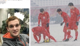 Đá thủng lưới Việt Nam ở phút cuối cùng, Facebook được cho là cầu thủ số 11 bên phía U23 Uzbekistan bị sập