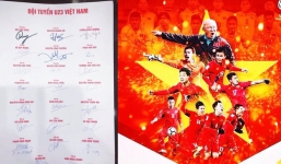 Loạt chữ ký của U23 Việt Nam khiến dân mạng bàn tán sôi nổi