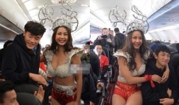 Thanh tra vào cuộc vụ Vietjet Air cho người mẫu diễn bikini trên máy bay chở u23 Việt Nam