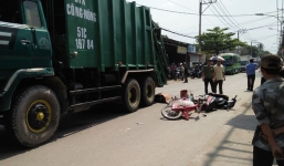Nam sinh bị xe chở rác tử vong trên đường đi mua hoa chuẩn bị Tết 