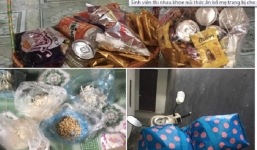 Sinh viên thi nhau khoe 'núi thức ăn' bố mẹ trang bị cho sau khi về quê ăn Tết