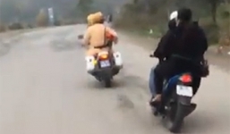 Đôi nam nữ chạy xe đánh võng thách thức cảnh sát giao thông bị phạt hơn 7 triệu đồng