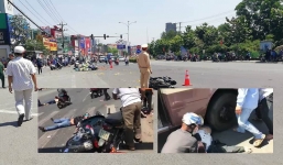 TNGT kinh hoàng: Hàng chục người nâng xe giải cứu nạn nhân trong gầm xe