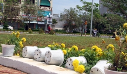 Phẫn nộ đường hoa xuân hơn 3 tỷ bị cướp đập phá tan hoang ở Phú Yên
