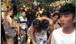 Nam thanh niên đi chơi hội chẳng may trượt chân xuống thác tử vong