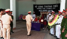 Thăng quân hàm cho thượng sỹ công an hy sinh khi cứu người
