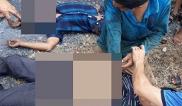 Cần cẩu chạm dây điện trung thế, tài xế chết thương tâm