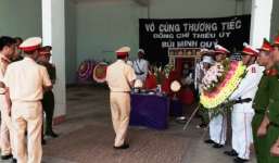 Xúc động trước hoàn cảnh khó khăn của chiến sỹ công an hy sinh khi cứu người