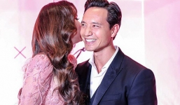 Hồ Ngọc Hà diện váy xuyên thấu công khai tình tứ với Kim Lý trước đám đông