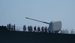 Siêu tàu sân bay USS Carl Vinson đã vào vịnh Đà Nẵng