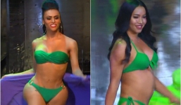 Đối thủ của Hương Giang tại vòng bikini: Thí sinh Colombia lộ vòng 3 dị dạng, người đẹp Nepal bụng to như mang bầu