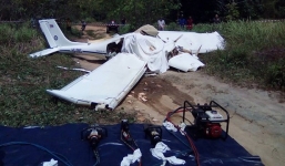 Rơi máy bay tại Thái Lan, 2 người thiệt mạng, 2 người thương nặng