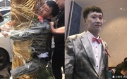 'Náo hôn lễ': Chú rể bị khách tham dự dùng băng dính trói vào cây, phun bình chữa cháy khắp người