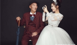 Sự thật xúc động sau bộ ảnh cưới giữa cô gái 25 và cụ ông 87 tuổi 