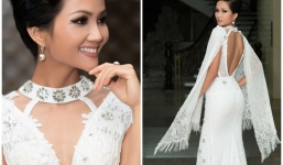 Hoa hậu H'Hen Niê khoe vẻ đẹp cực nóng bỏng trong bộ đầm trắng cut out táo bạo