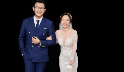 MC 'Chúng tôi là chiến sĩ' khoe ảnh cưới bên vợ xinh đẹp, hài hước chia sẻ về lần đầu chạm mặt