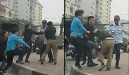 Đình chỉ công tác 3 nhân viên xe buýt dùng gạch đánh lái xe tải