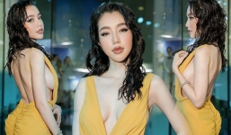 Elly Trần “đốt cháy” thảm đỏ với tóc ướt, đầm xẻ sâu khoe vòng 1
