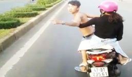 Thông tin mới nhất vụ nam thanh niên chở bạn gái lạng lách chặn đầu ôtô