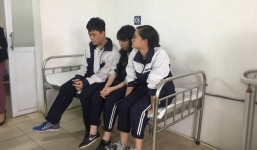 Học sinh sợ hãi kể lại giây phút trần trong lớp học bất ngờ rơi trúng đầu