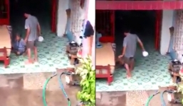 Nghịch tử dùng mũ bảo hiểm đánh chết mẹ già