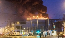 Thông tin mới nhất vụ cháy trung tâm thương mại Nga khiến 64 người thiệt mạng