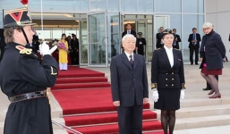 Tổng Bí thư Nguyễn Phú Trọng bắt đầu thăm chính thức Cộng hòa Pháp