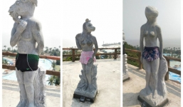 Vụ tượng 12 con giáp gây bão mạng: Chủ tượng 'thấy bình thường và sẽ không sửa tượng'