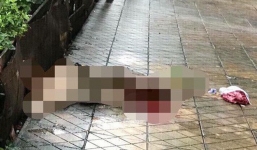 Cụ bà khoảng 70 tuổi rơi từ tầng 6 chung cư xuống đất nguy kịch sau khi đi khám bệnh về