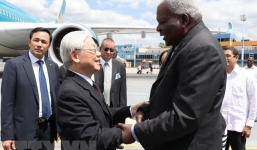 Chủ tịch Quốc hội Cuba ra tận máy bay đón Tổng Bí thư Nguyễn Phú Trọng