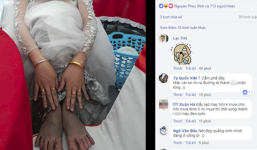 Bức ảnh cô dâu và đôi chân lấm lem khiến người xem vừa buồn cười vừa khó hiểu