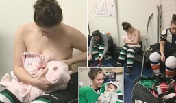 Cởi hết áo để cho con bú, nữ VĐV bất ngờ với phản ứng từ dân mạng