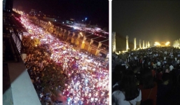 Những hình ảnh tắc nghẽn kinh hoàng tại Tam Đảo trong lễ hội hoa đăng Tây Thiên