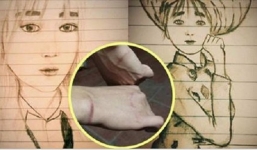 Thanh niên bị đứt gân cả 2 bàn tay, cầm bút viết cũng khó khăn nhưng vẫn đam mê hội họa