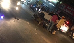 Xe máy nổ lốp, người đàn ông bị ô tô đâm tử vong thương tâm