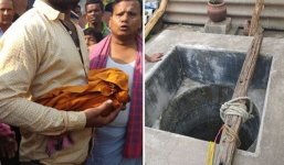 Bị khỉ bắt cóc khi đang ngủ cạnh mẹ, bé 16 ngày tuổi chết thương tâm trong giếng sâu