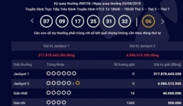 Kết quả xổ số Vietlott hôm nay 7/4/2018: Lộ diện chủ nhân của Jackpot hơn 317 tỷ đồng?