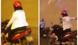 CSGT vào cuộc xác minh nữ quái xế buông cả 2 tay đổ dốc hầm Kim Liên