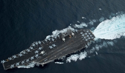 Tận mắt chiêm ngưỡng tàu sân bay Mỹ tập trận trên biển Đông