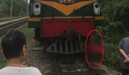 Cụ bà bị tàu hỏa kéo lê gần 20m tử vong thương tâm