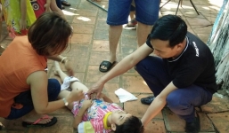 Đứt cáp trò chơi mạo hiểm, hai cháu nhỏ rơi từ độ cao gần 5 mét