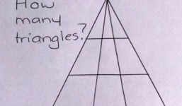 Bài Toán đếm hình tam giác tưởng dễ như lớp 1 đang khiến cư dân mạng đồng loạt bối rối