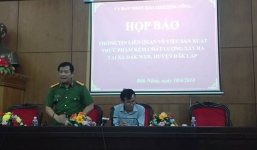 Vụ 3 tấn cà phê nhuộm bằng pin Con Ó tiêu thụ ngoài thị trường: Họp báo chính thức