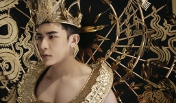 Siêu mẫu Trần Minh Trung diện trang phục dát vàng nặng 40kg dự thi Mister International